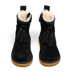 navy suede
