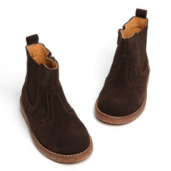 brown suede