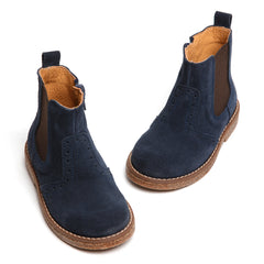 navy suede