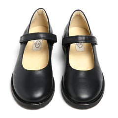 navy leather
