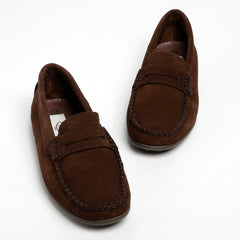 brown suede