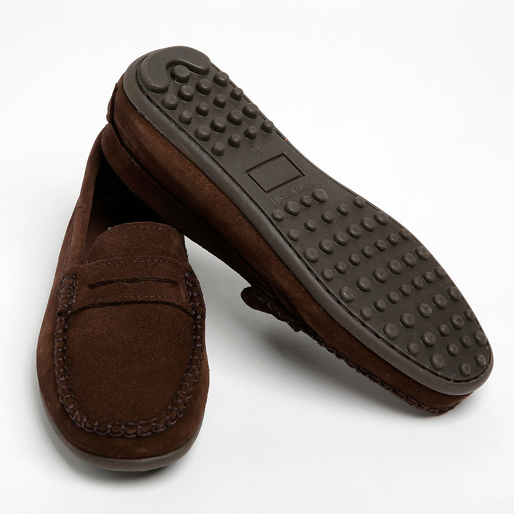 brown suede