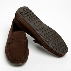 brown suede