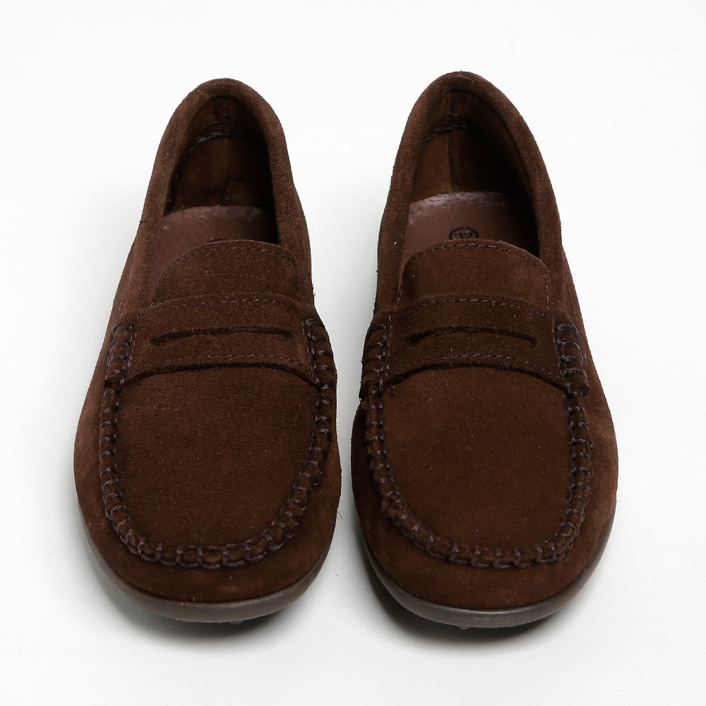 brown suede