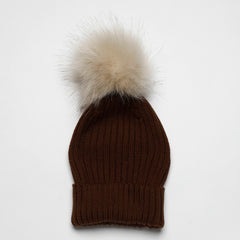 FOLDOVER POMPOM HAT