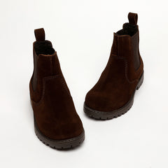 brown suede