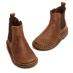 brown leather/dark sole
