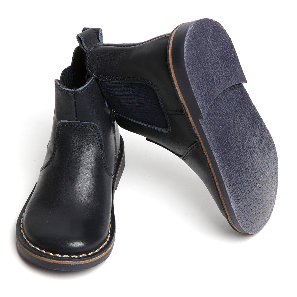 navy leather