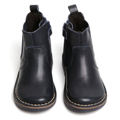 navy leather
