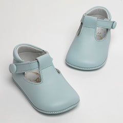 pale blue leather