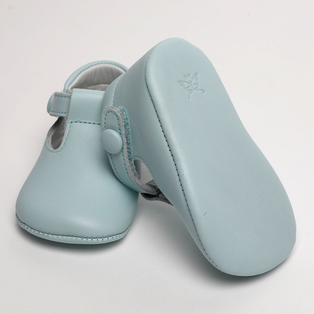 pale blue leather