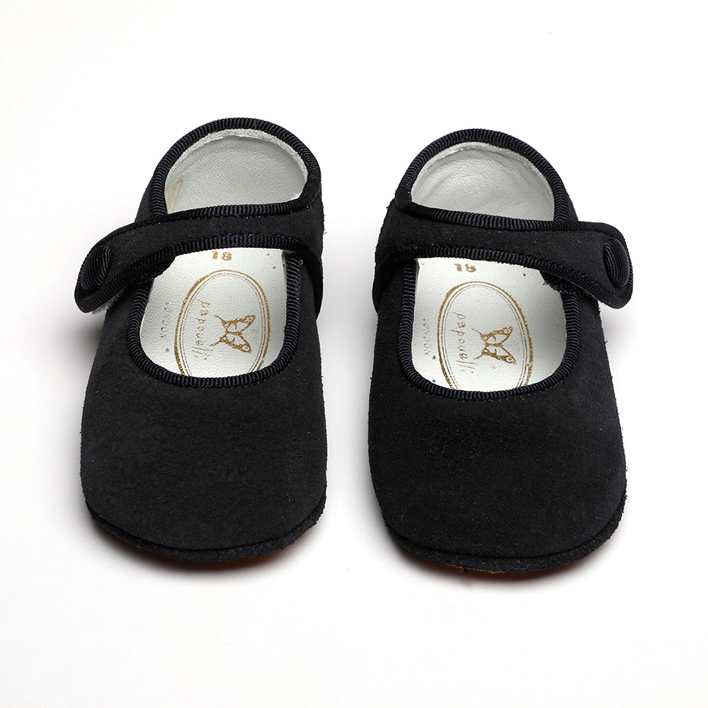 navy suede