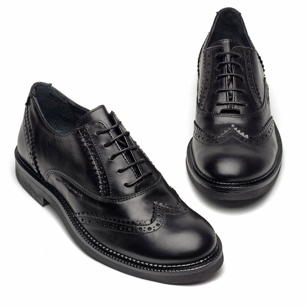 black leather