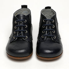 navy leather