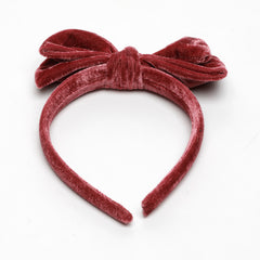 VELVET BOW ALICE BAND
