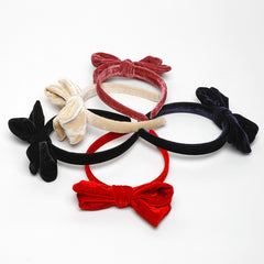 VELVET BOW ALICE BAND