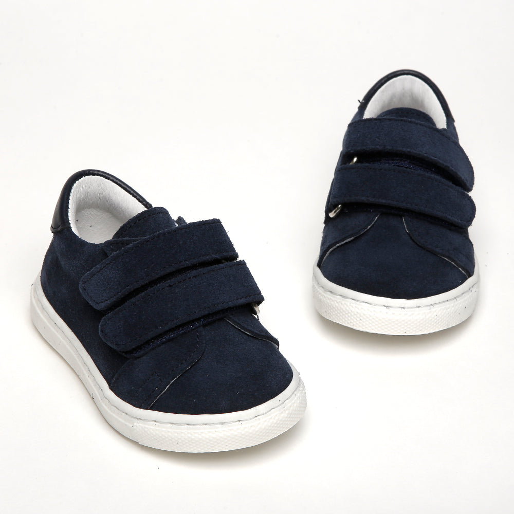 navy suede