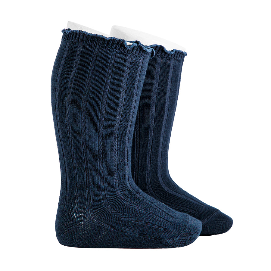 CURLY KNEE SOCKS