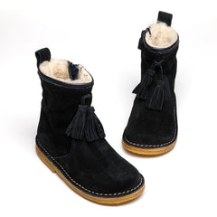 navy suede