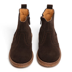 brown suede