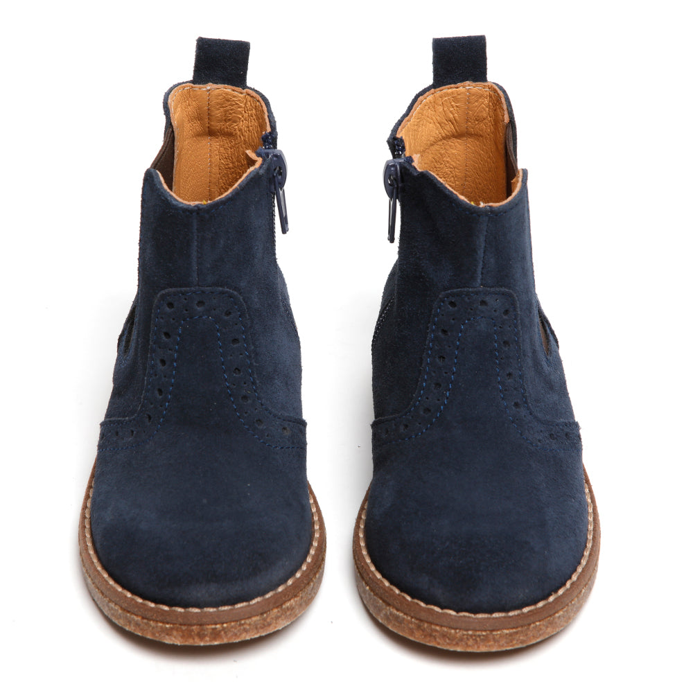 navy suede