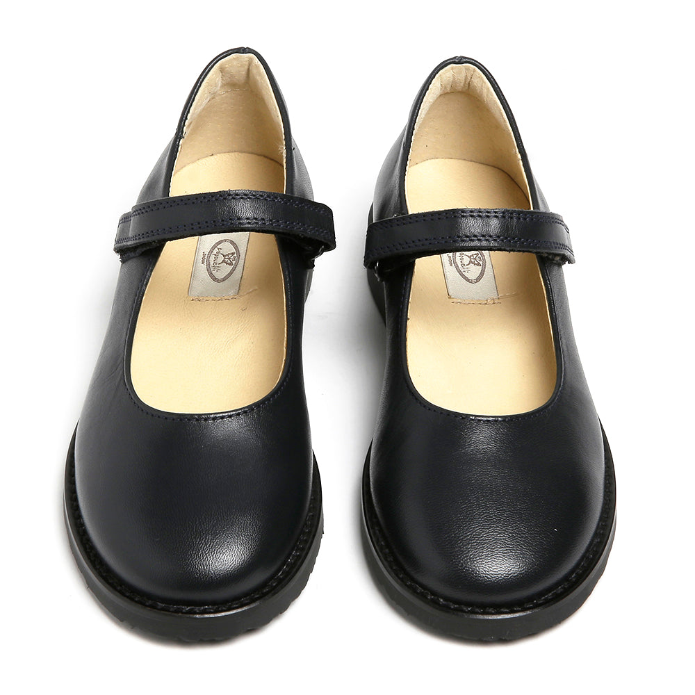 navy leather