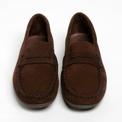 brown suede