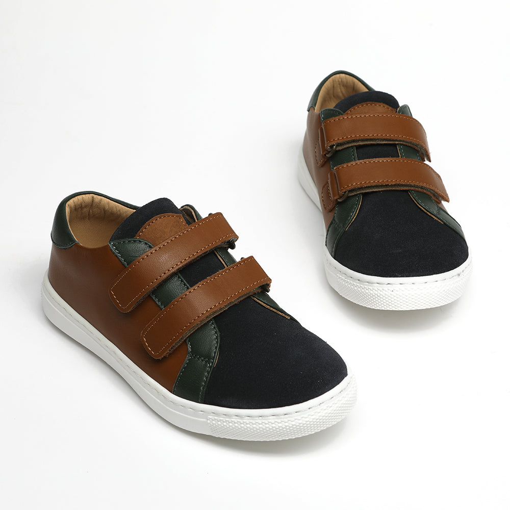 navy green tan