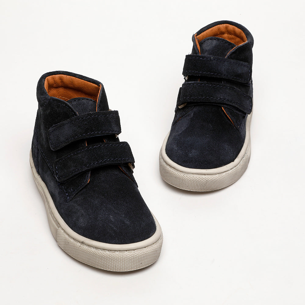navy suede