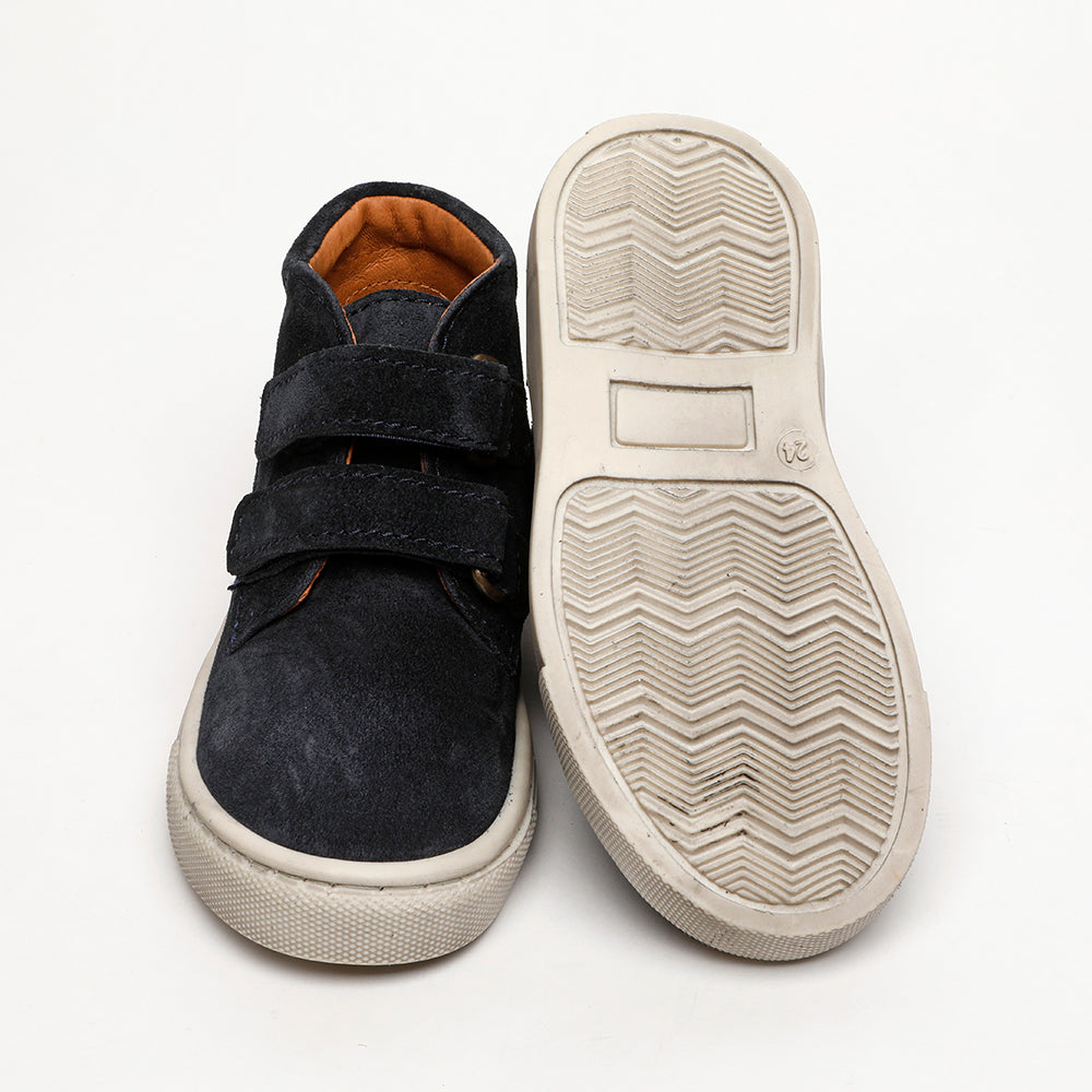 navy suede