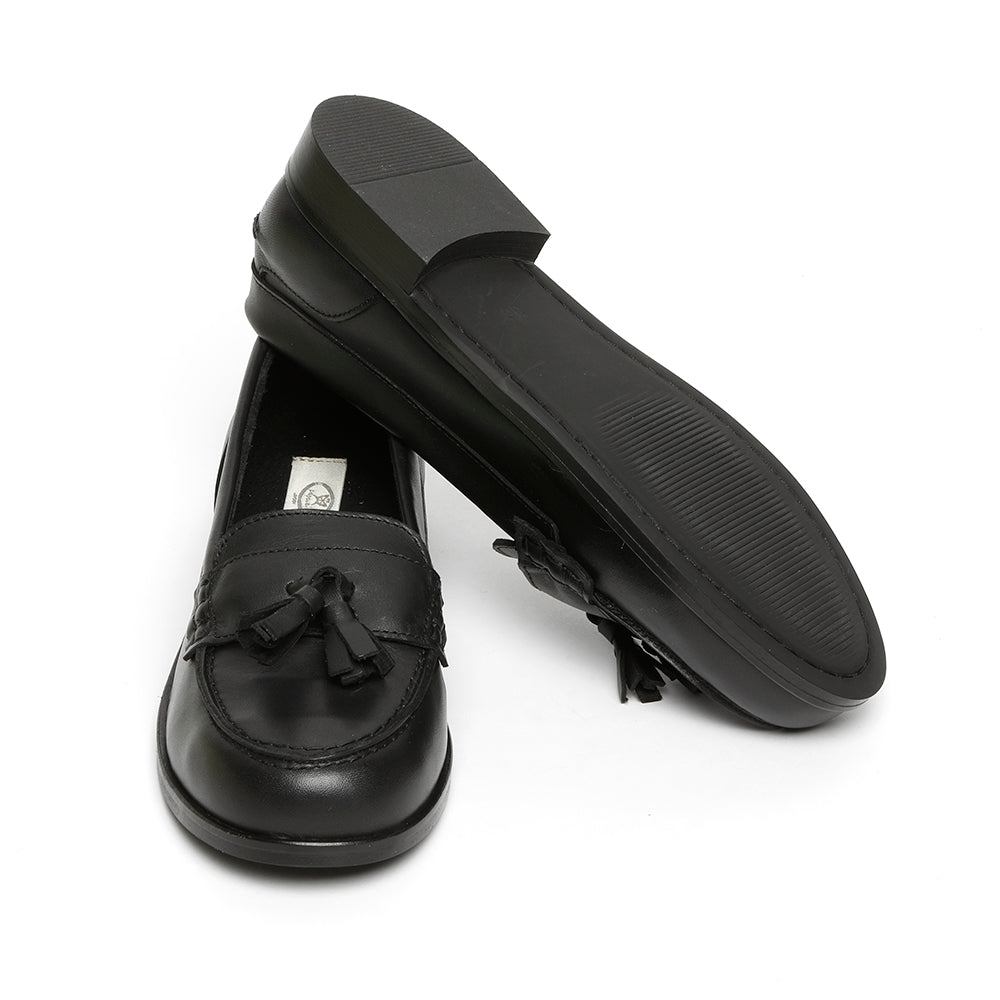 black leather
