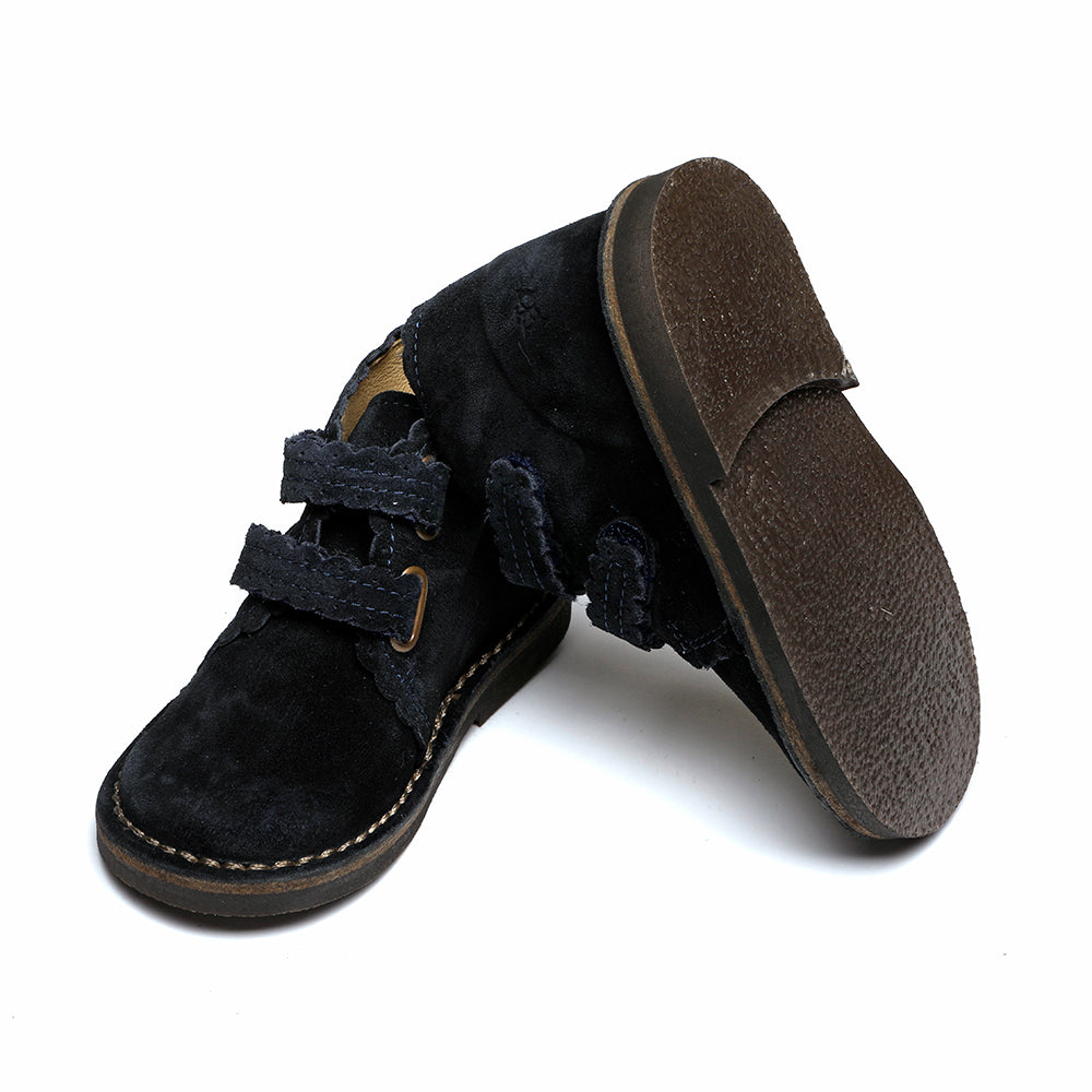 navy suede