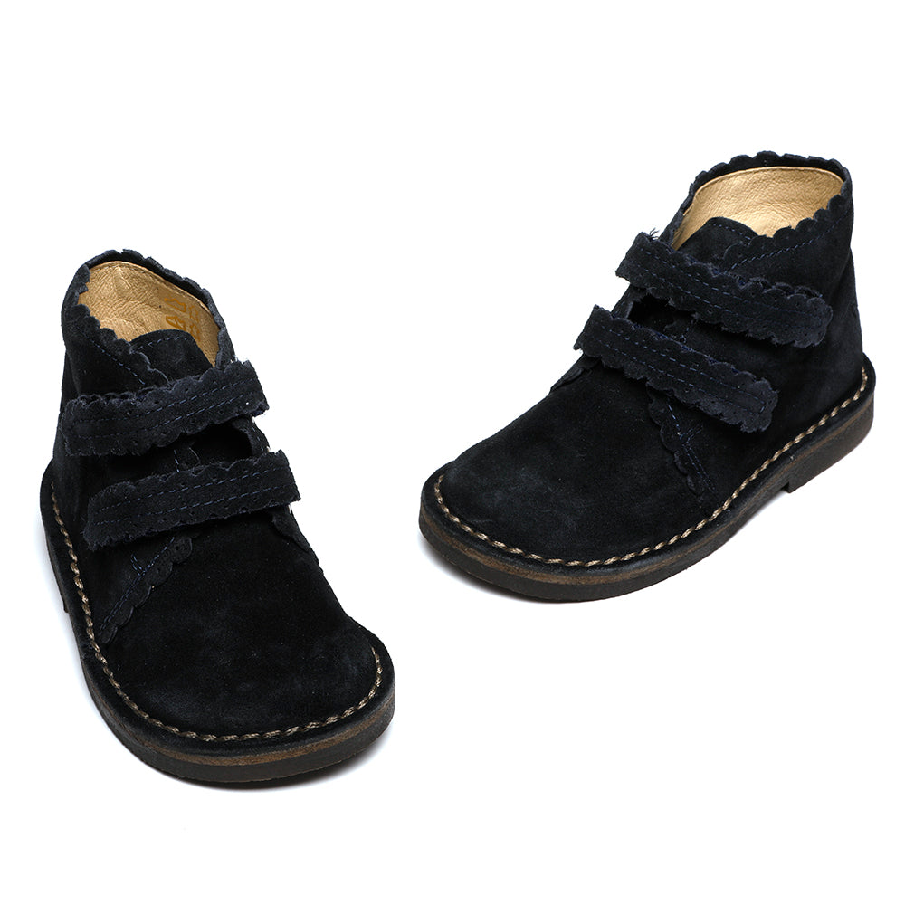 navy suede