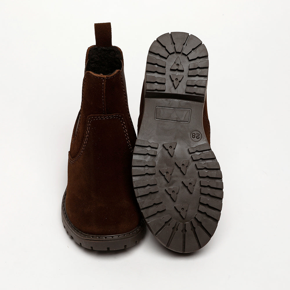 brown suede