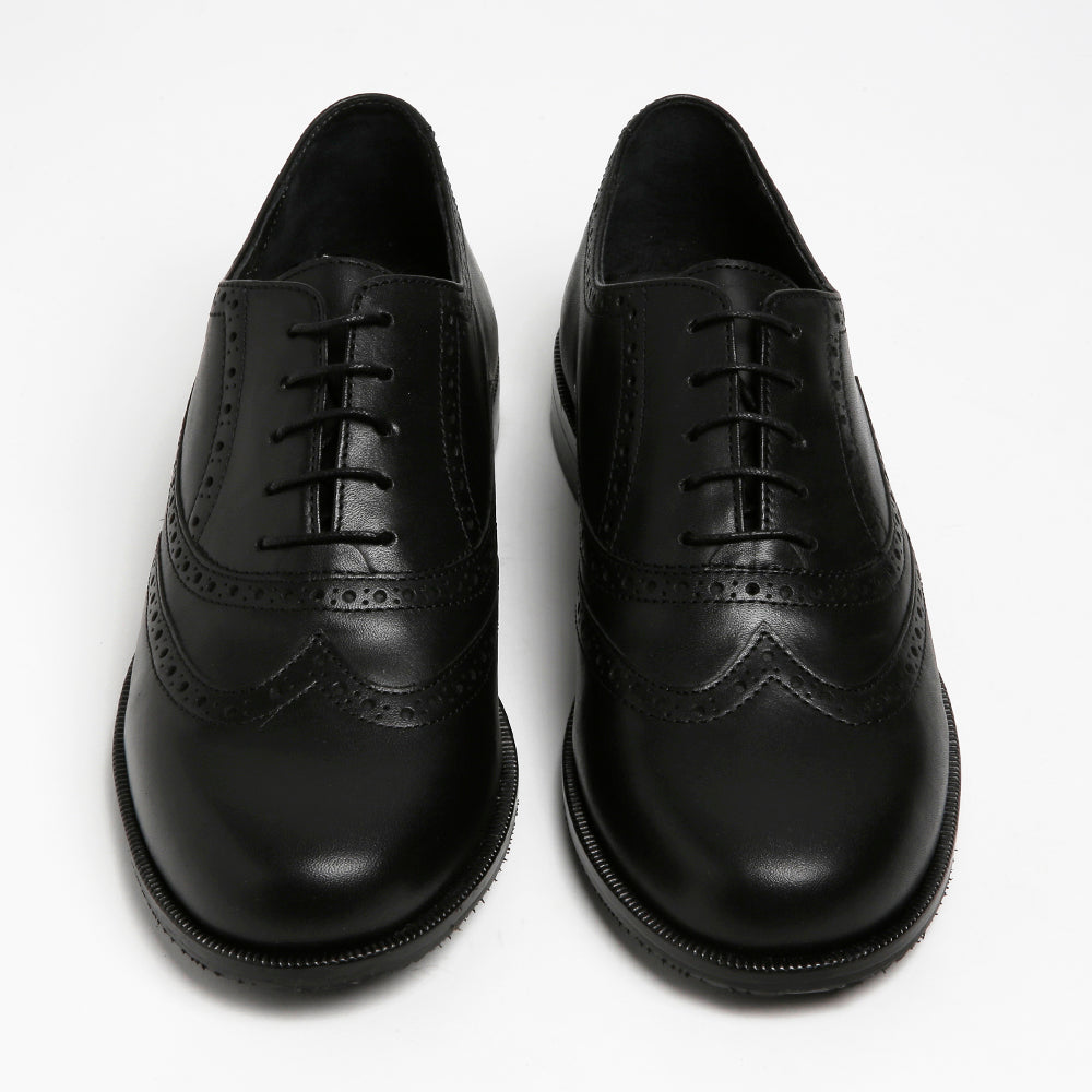 black leather