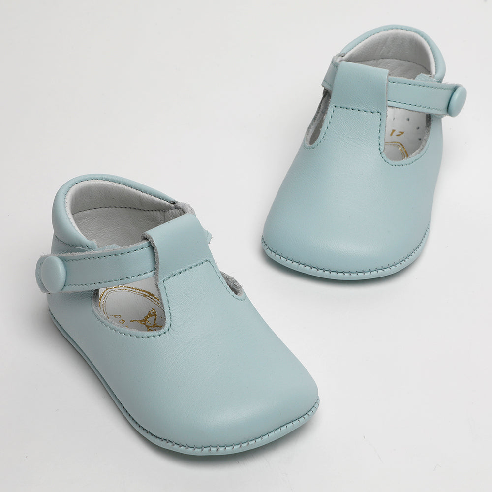 pale blue leather