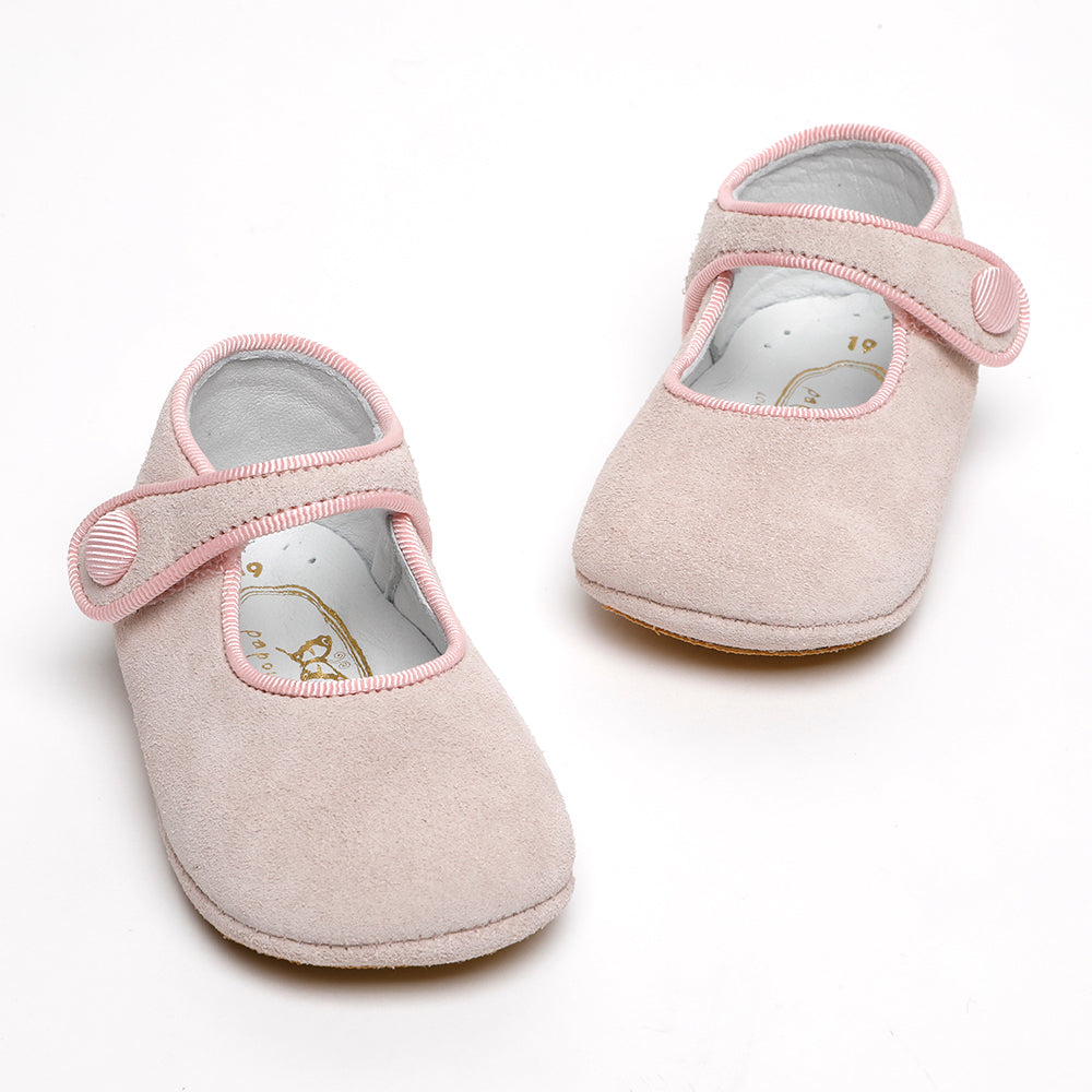 pink suede