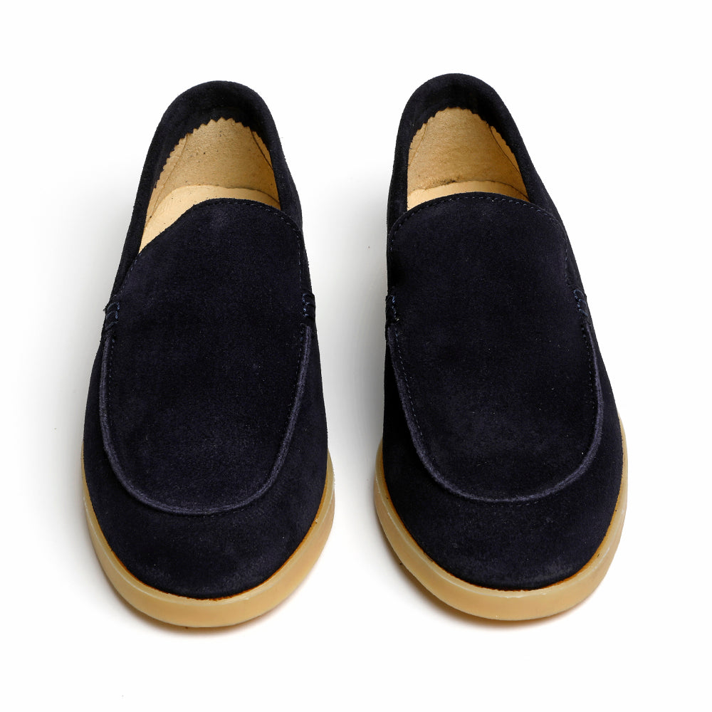 navy suede