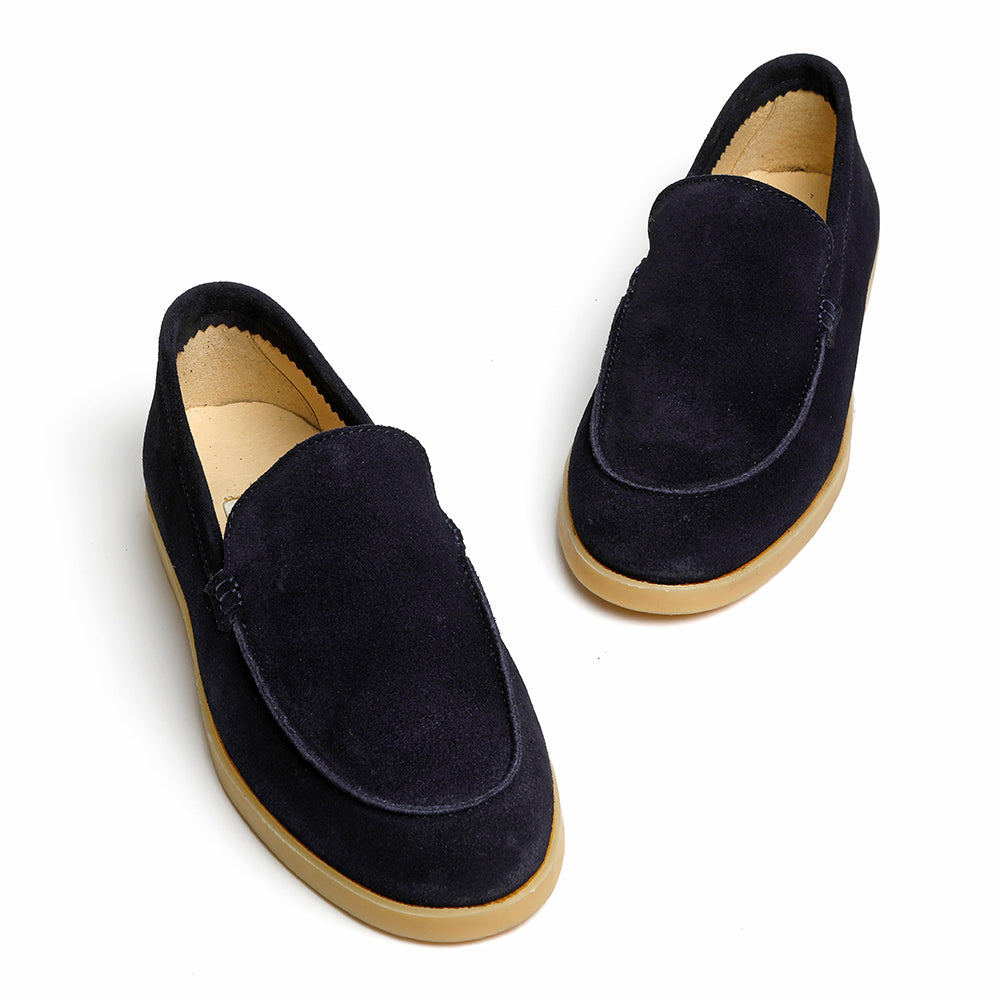 navy suede