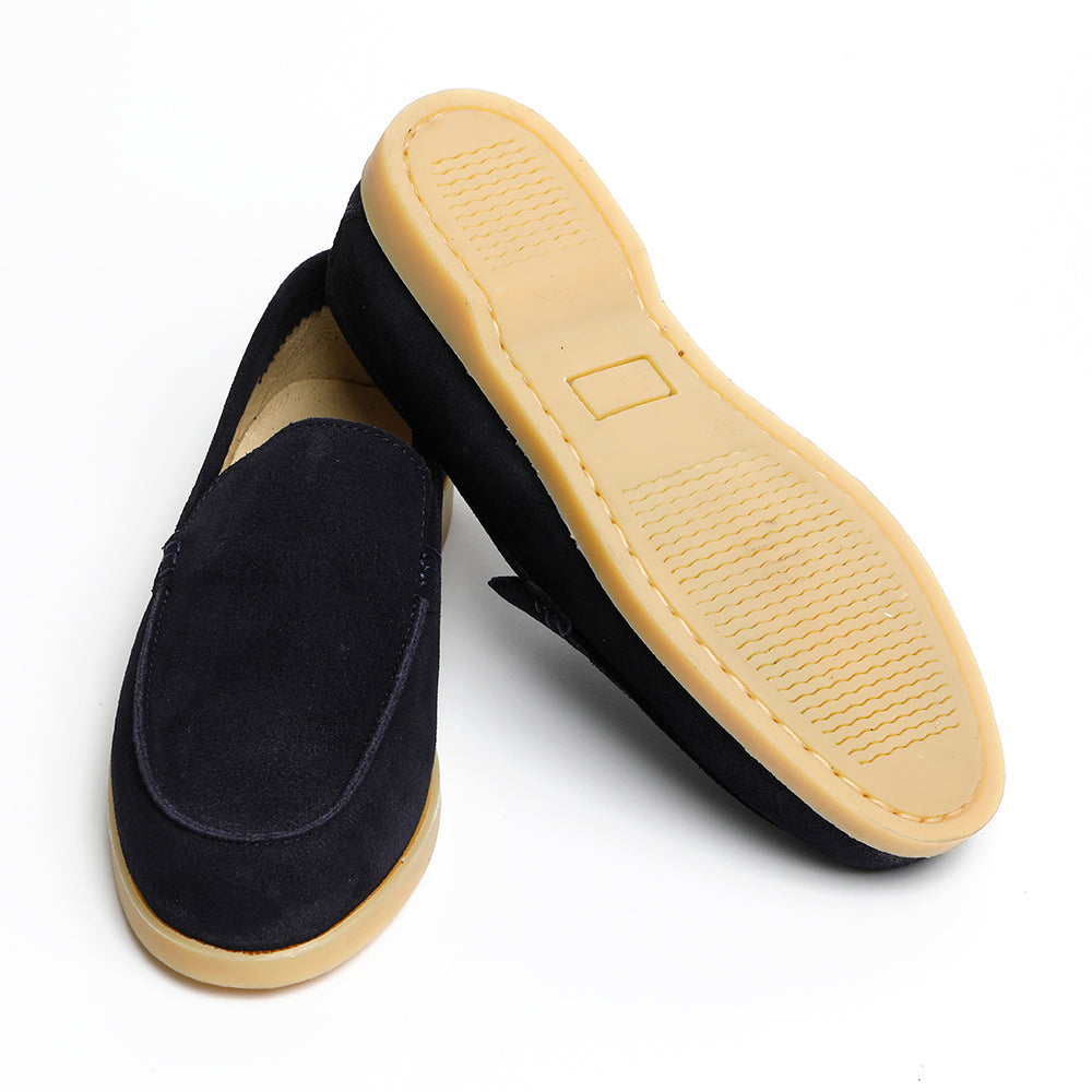 navy suede