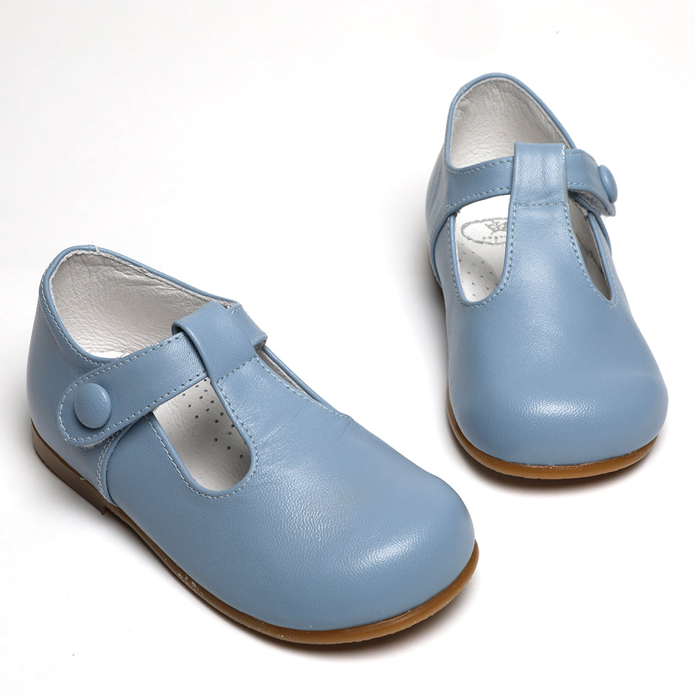 pale blue leather