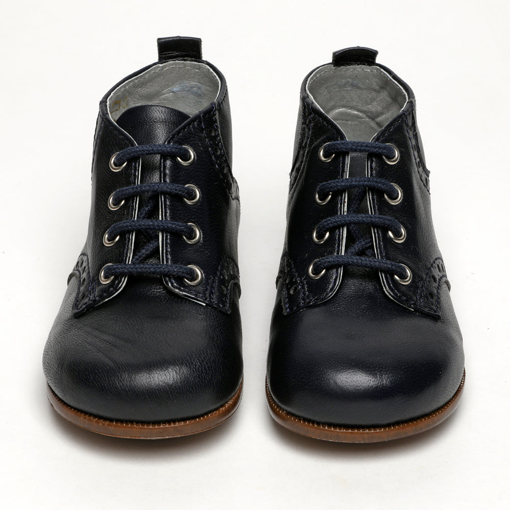 navy leather