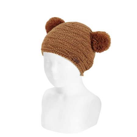 FOLDOVER POMPOM HAT